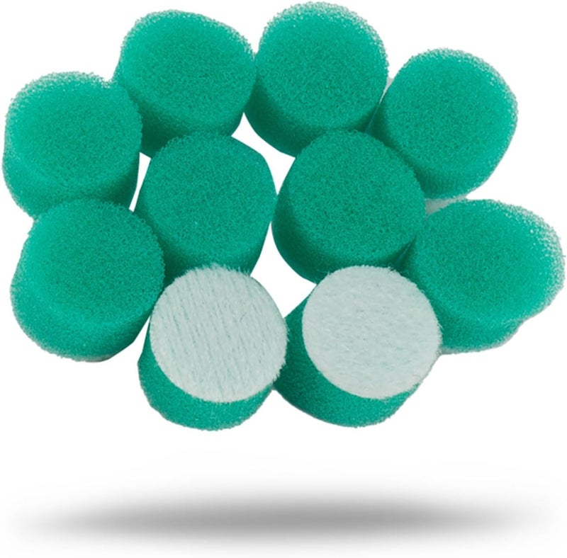 MaxShine 10 Pieces MN01 Mini Polisher and Accessories - 15mm (0.59”) Green Polishing Pads, Great for Small Area Polishing & Buffing in Car Detailing - Professional Auto Detailing Tools - Image 1